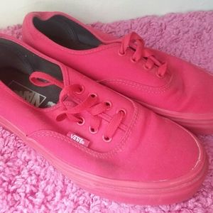 True Red Low Top Vans